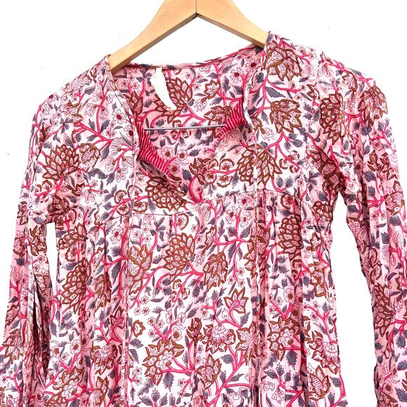 Natalie Martin Elisha Midi Dress Pink Dahlia Boho Maxi Long Extra Small XS - Picture 4 of 9